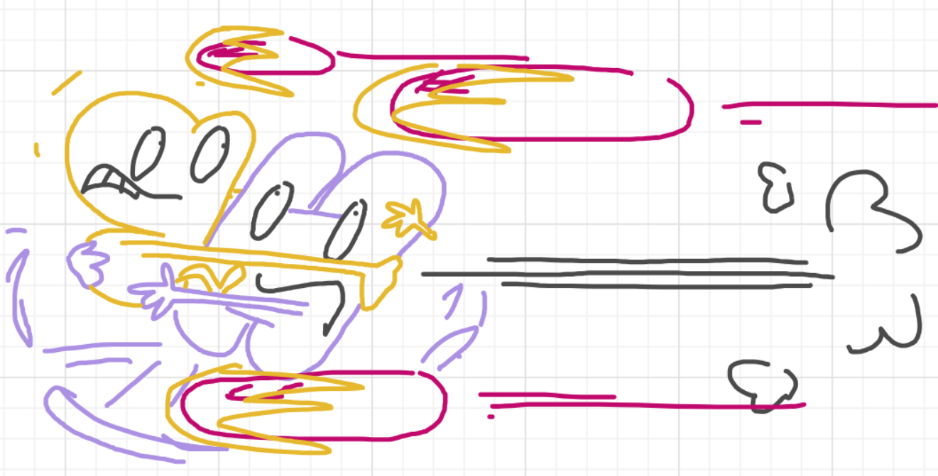 A panel from I've Been Everywhere, Man, episode nine of the Board Boards object show by Furretwalk/WalkingFurret.